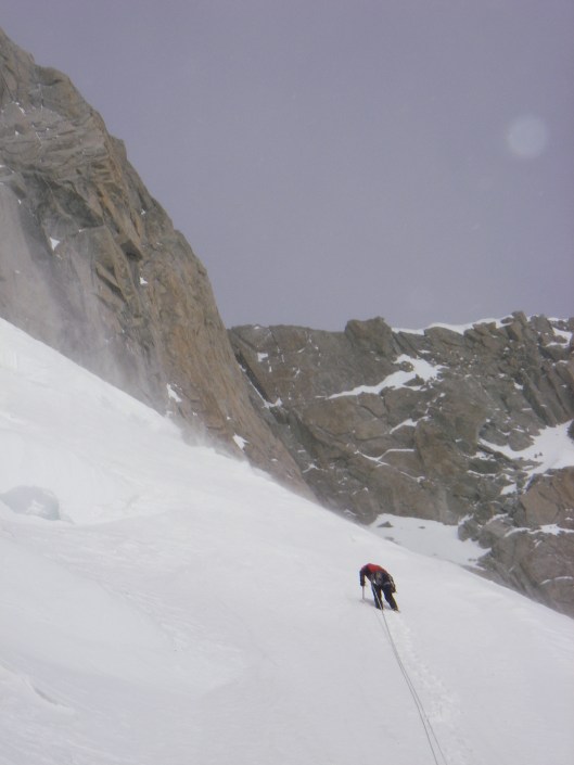 Yannick aan het ploeteren naar Modica-Noury