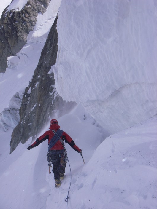 balanceren op de rand van de rimaye