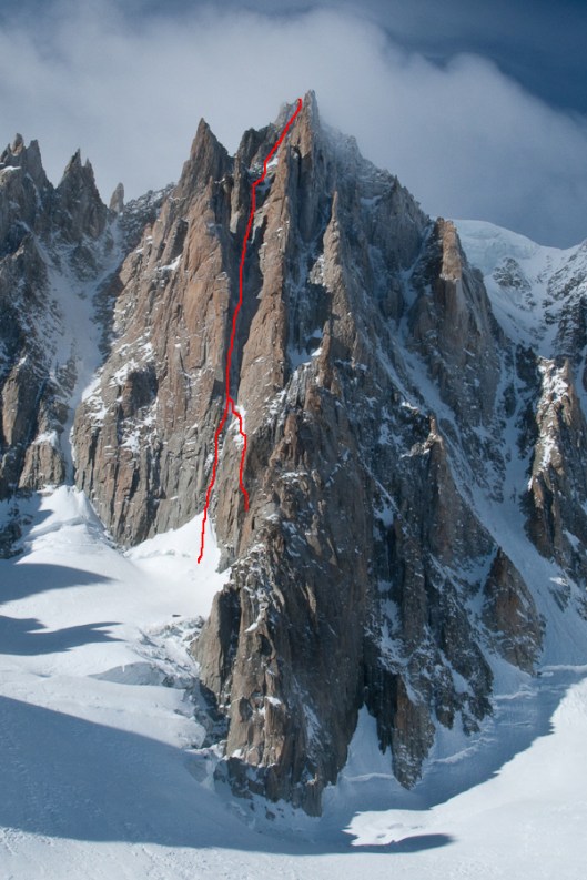 Supercouloir IV 5+ 5c/M6, 800m Supercouloir IV 5+ 5c/M6, 800m