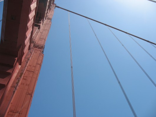 Golden Gate bridge, vanuit klimmersperspectief