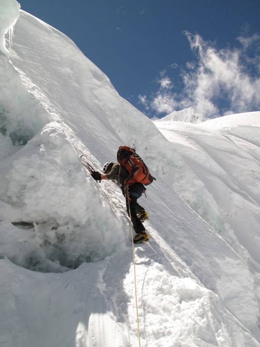 An aan het begin van het laatste stuk richting colcamp