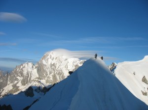 Op de arête de Rochefort