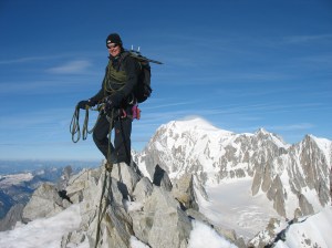 Op de Aig de Rochefort, 4001m
