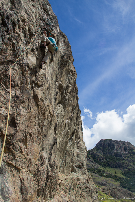 Tim in Sàcale Provecho, Vescho Wall El Chalten