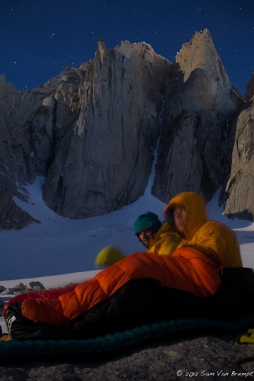 An early start, Fitz roy in the back