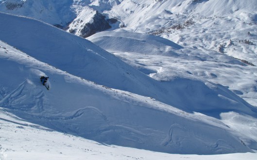Dirk in de afdaling van de Paneyron (2785m) (c) YdB