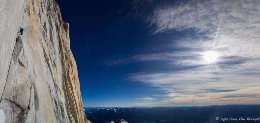 Tim on the second pitch of the Franco Argentina