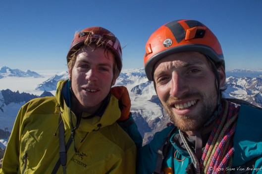 Tim and Sam on the summit of Fitz Roy