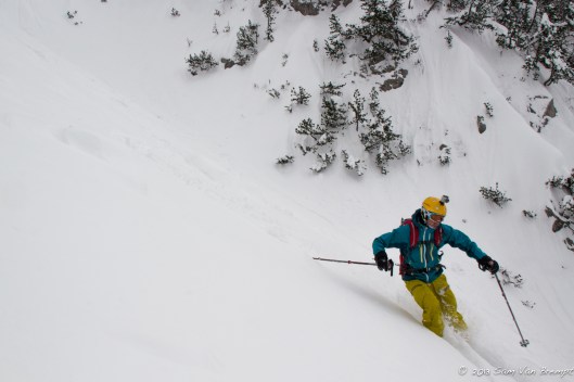 In volle vaart naar beneden.