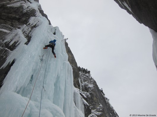 Olivier in de 1ste lengte van 'Blue Magic'