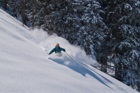 Bijna beneden op de Laub, nog steeds droomsneeuw