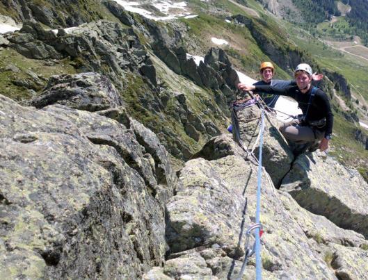 Denis en Friedemann op de Petit Clocher ©Jeroen