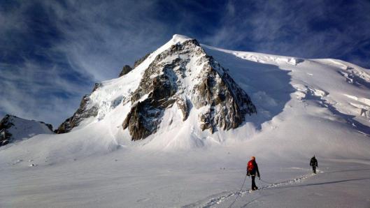 Aanloop naar de Triangle du Tacul ©Jeroen