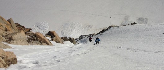 Niels en Jeroen op de Tête Blanche ©Kristof