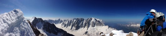 Top Chardonnet, op de achtergrond Courtes, Droites en Verte ©Kristof