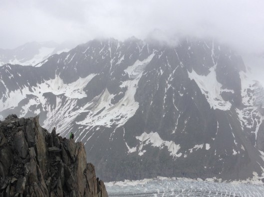 Niet zo ideaal weer op de Grand Montets ©Kristof