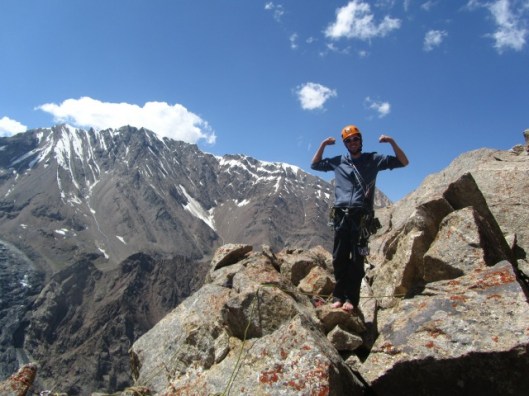 Niels at his highest point ©Sanne