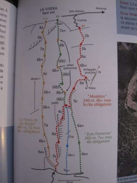 La Fiesta de los Biceps is de meest linkse route op de topo en dé klassieker van Riglos © Denis