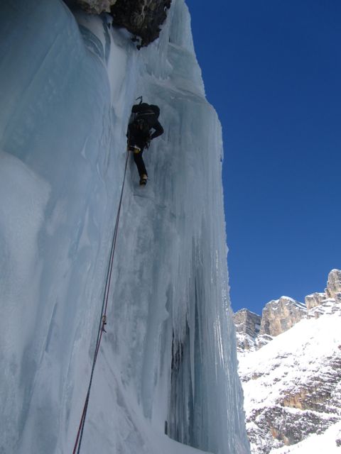 Kristof in the wonderful first pitch of Casacat di Irene ©Sanne