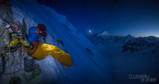 Bivy at the first icefield