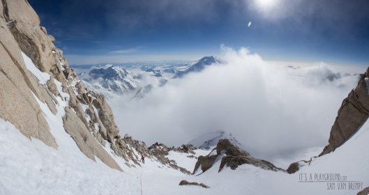 Acclimatising on the West Rib