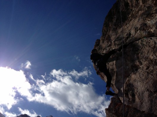 Een afternoon klimmeke vlakbij de Heidelberger Hutte ©Kristof