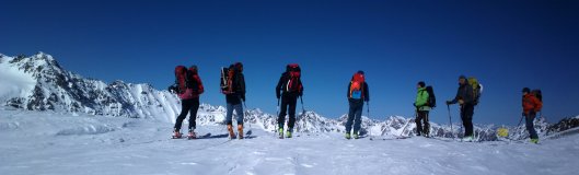 Verzamelen aan de Krohn Joch ©Jeroen