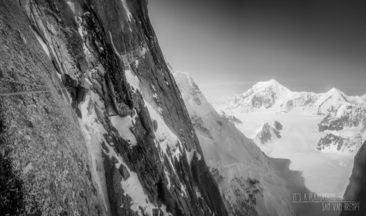 Maxime climbing out of the vision while my camera is having some problems with moisture