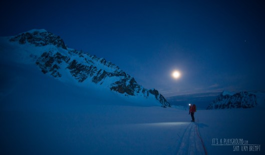 The last kilometers around Mt Hunter back to Kahiltna Base Camp