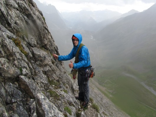 Fun climbing in the rain ©Sanne