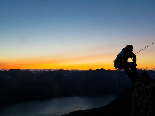 Siebe shows me how it's done : the perfect sunset shit !