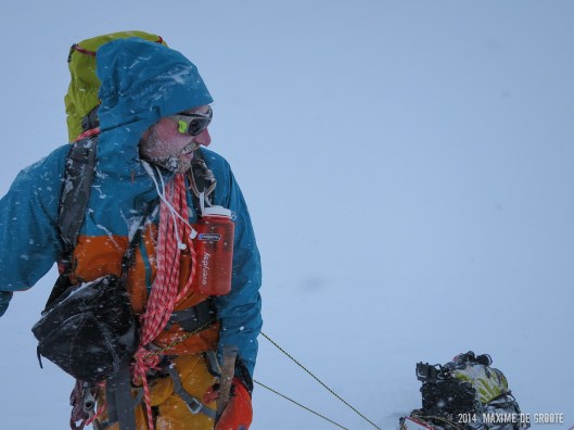 Sam searching for the 11.000ft camp