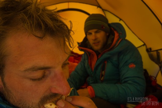 The cold base camp live