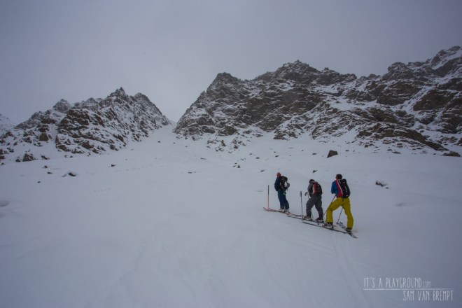 Op weg naar de Couloir Nord du