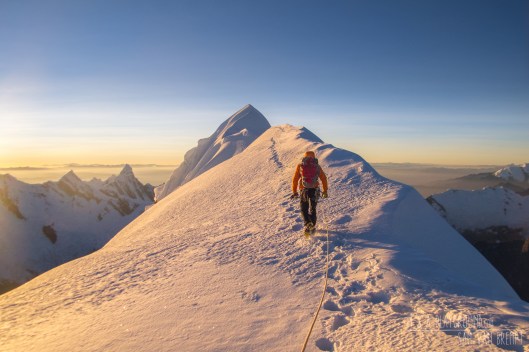 A sunrise on Quitaraju, June 2012