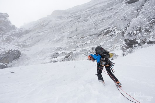 Kivik descending in what looked like an incoming storm