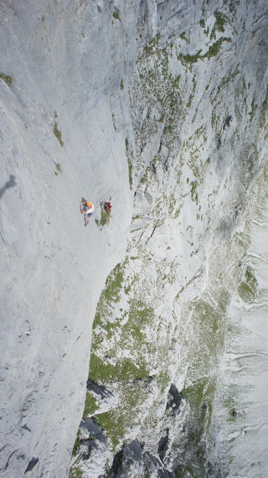 Tim Climbing on the second Pitch