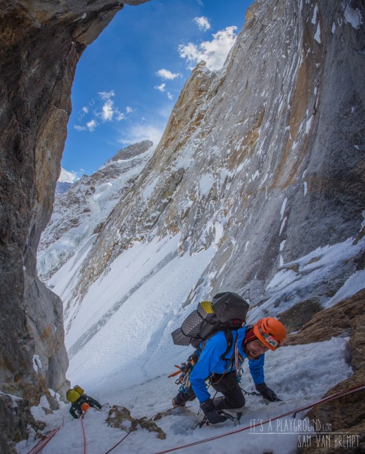 Nelson and Kivik approaching the main difficulties